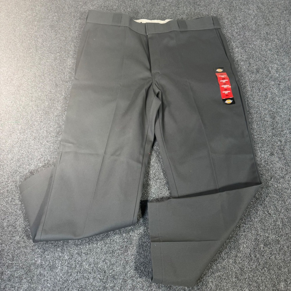 Dickies 874 Original Fit Work Pants Mens 40x28 Charcoal Gray Twill NWT 874CH
